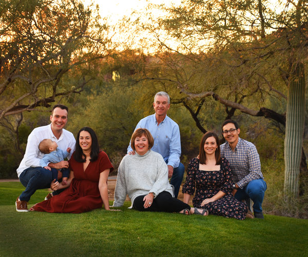 Multi-generational family portrait in Tucson, Arizona