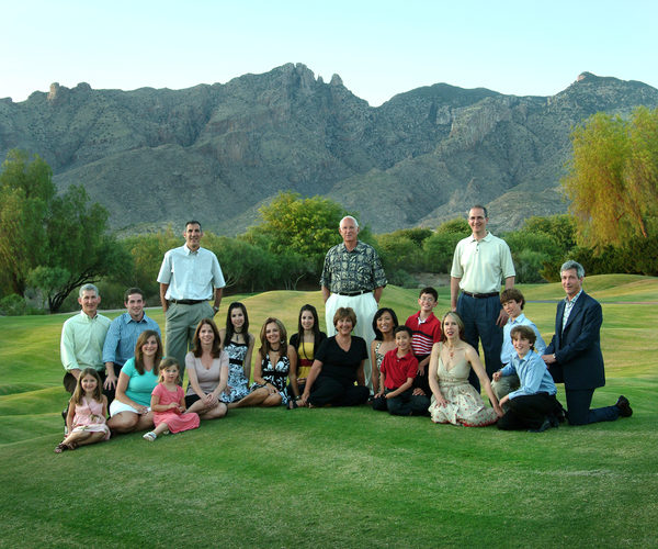 Multi-generational family portrait in Tucson, Arizona