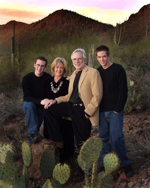 Multi-generational family portrait in Tucson, Arizona