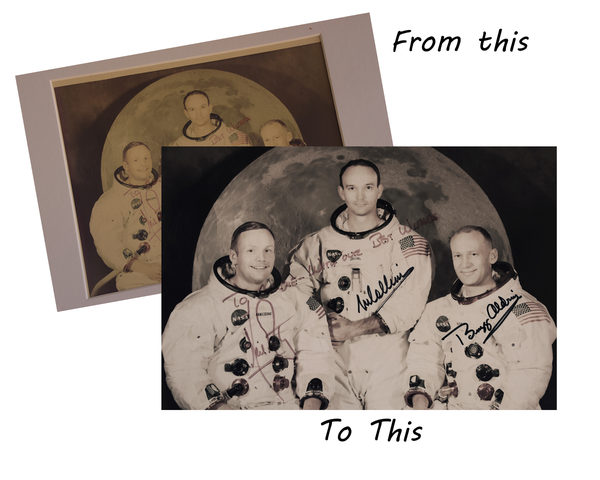 Photo restoration example, Tucson AZ